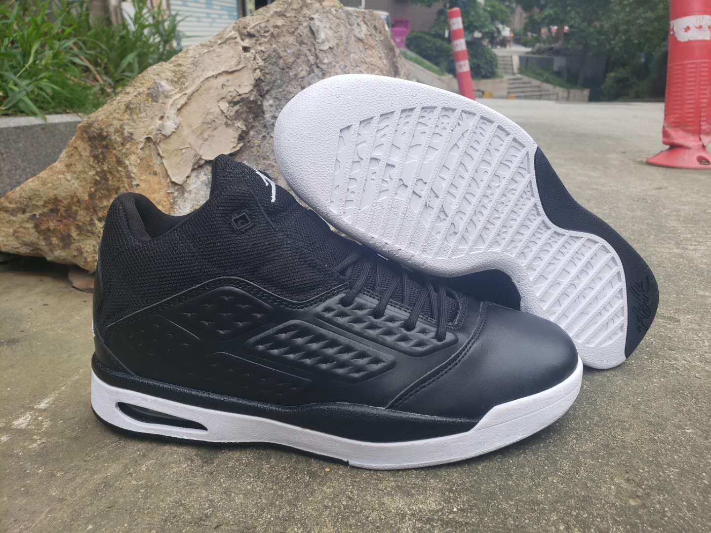 2019 Air Jordan New School Black White Shoes
